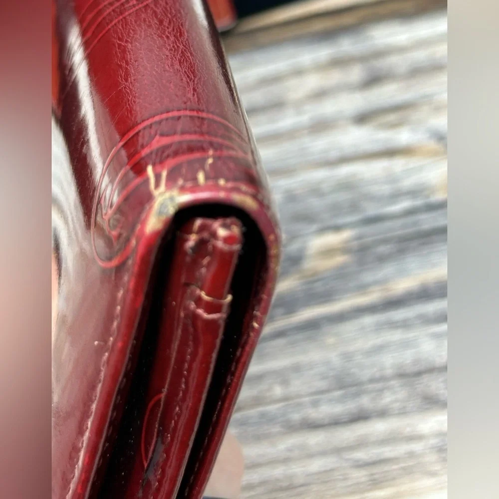Cartier Red Glossy Long Leather Happy Birthday Wallet GUC Dust Bag, Box, Cards​​ - Picture 6 of 16